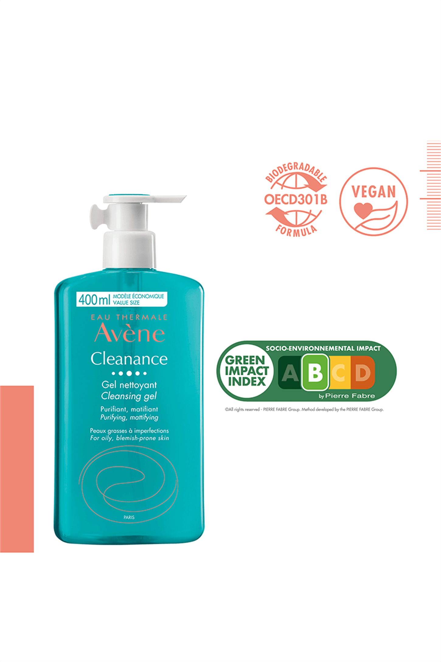 Avene Cleanance Yüz ve Vücut Temizleme Jeli 400 ml